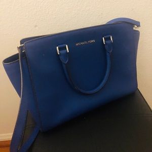 Michael Kors Blue Selma TZ Satchel